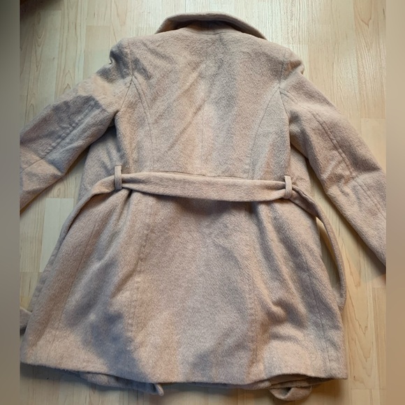 Michael Kors Belted Beige Trench/Pea Coat Size 4 Womens - Picture 2 of 3